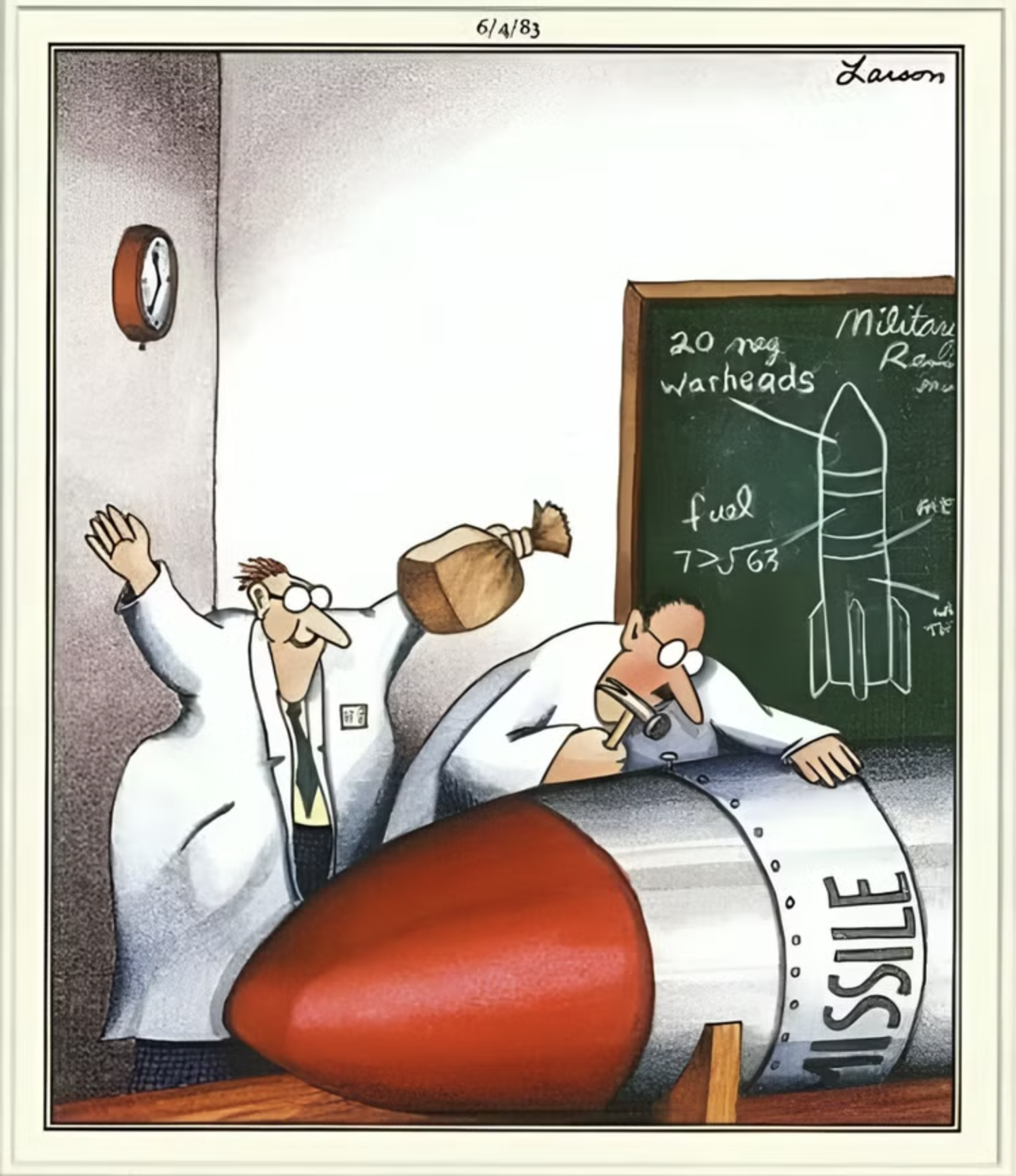 Far Side - Scientists Working Together