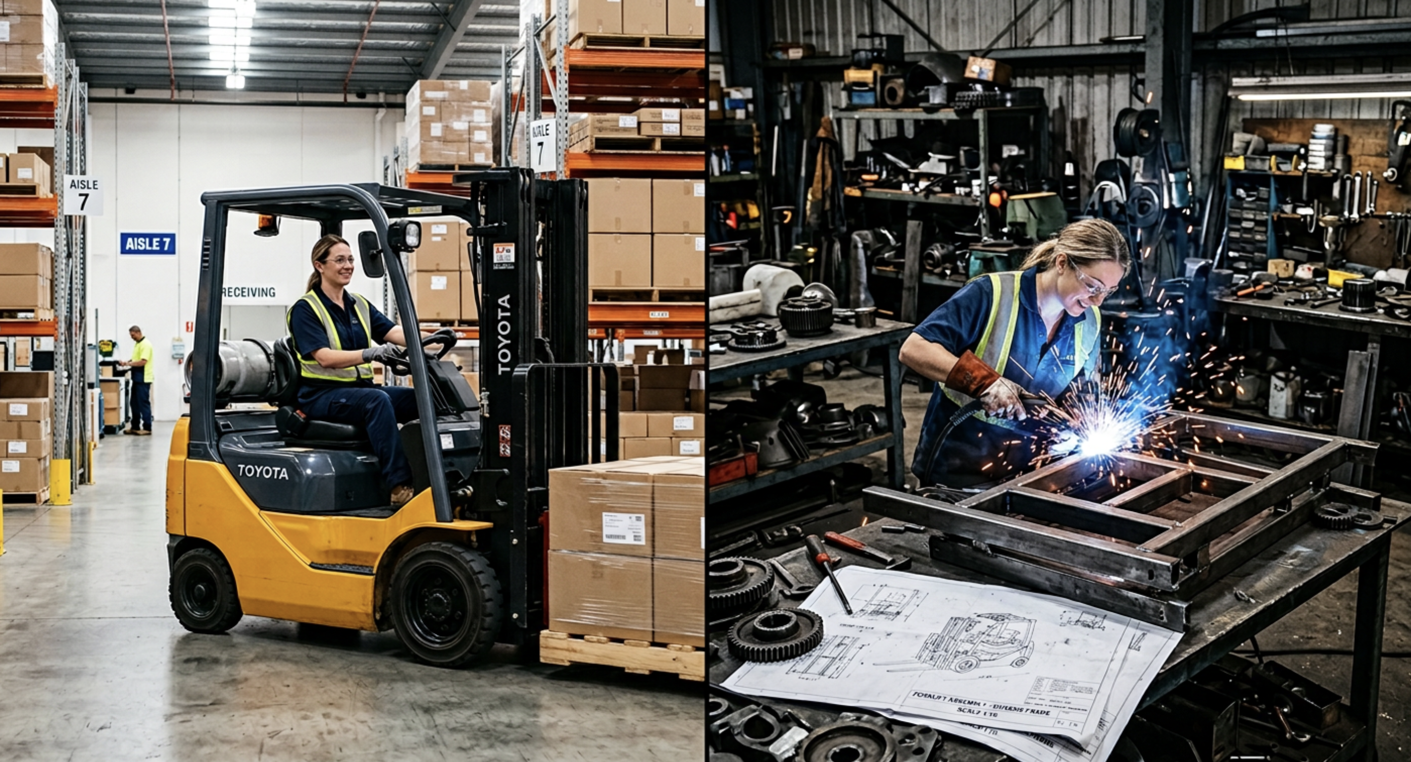 From driving a forklift to building forklifts